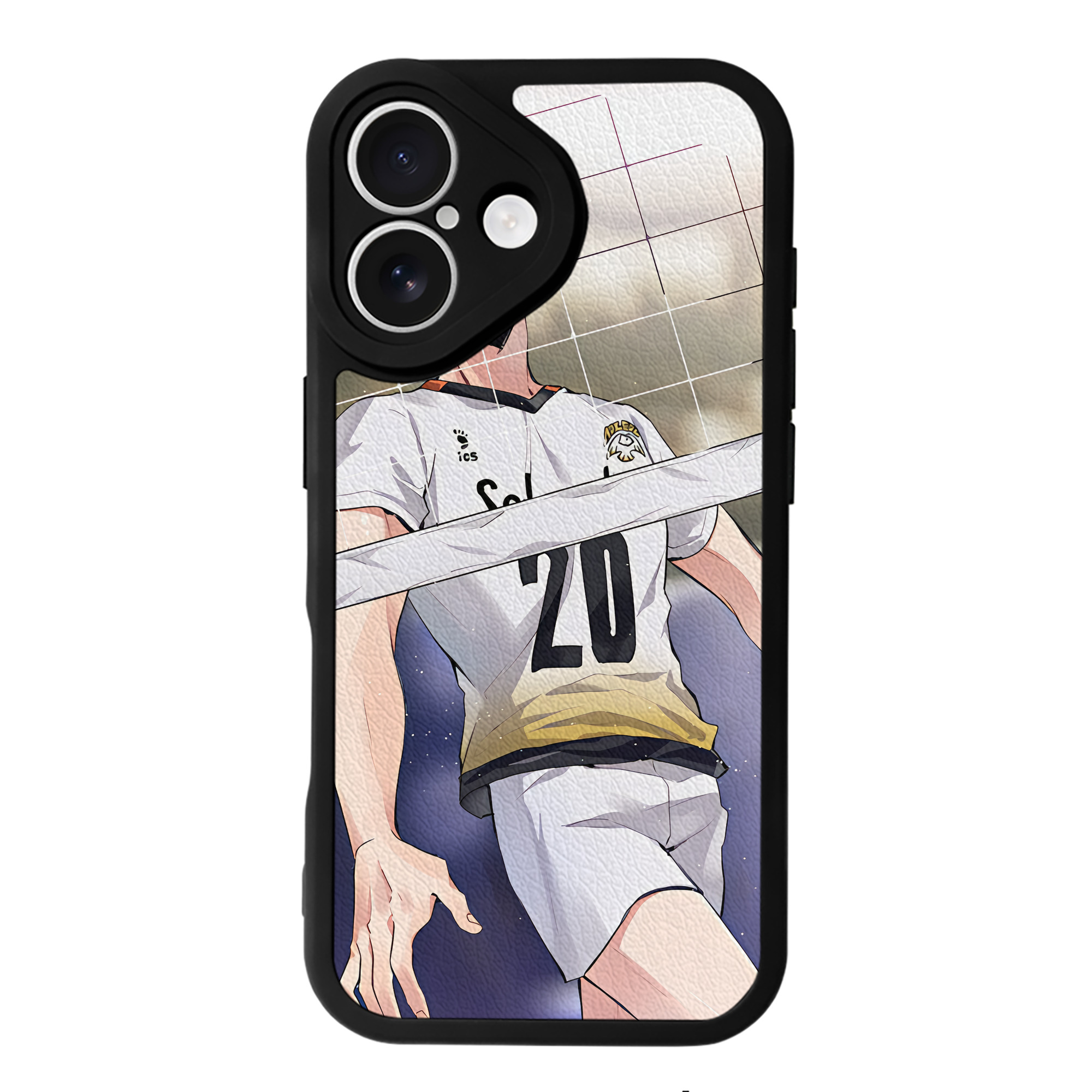 （画像用） ハイキュー!! Haikyu!! 【iPhone 16シリーズ対応】シリコンスマホケース（レザー調） 材質：シリコン
